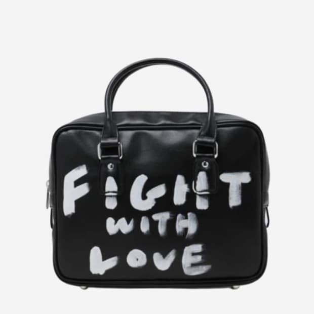 꼼데가르송 페인트 백 블랙