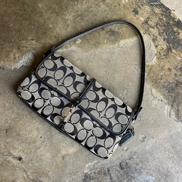 00s 코치 자카드 미니 백