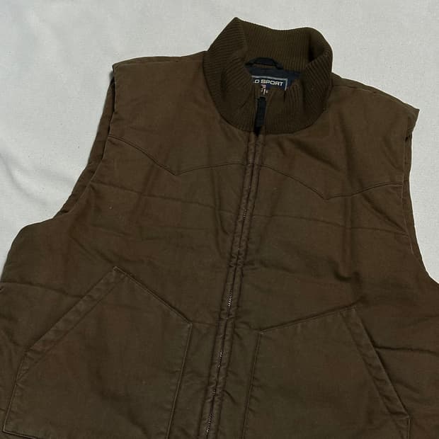 L 폴로랄프로렌 스포츠 워크웨어 브라운 베스트 