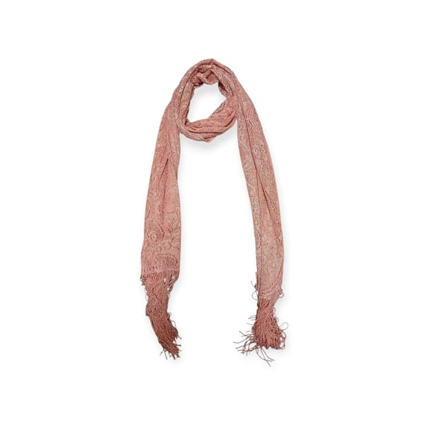 모리걸 짙은 주황 반짝이 수술 스카프