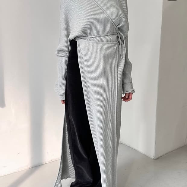 베이스레인지 쇼 카프탄 원피스