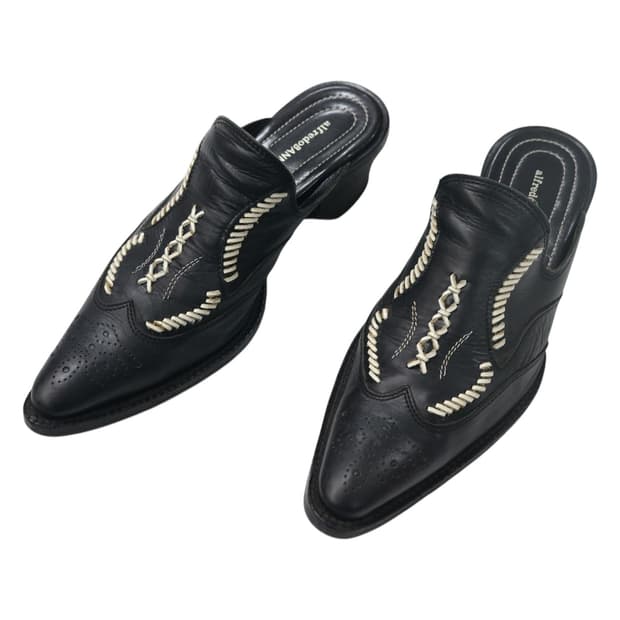 알프레도바니스터 포인티드 토 브로그 뮬 힐 (41)