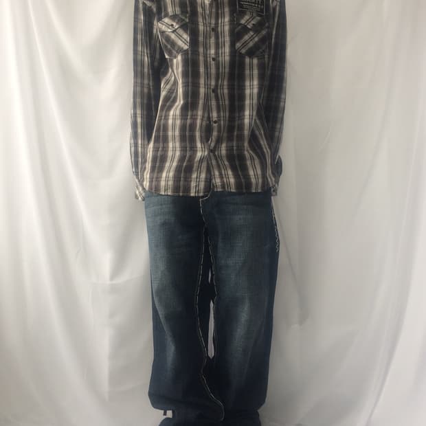 Pocket point check pattern shirt