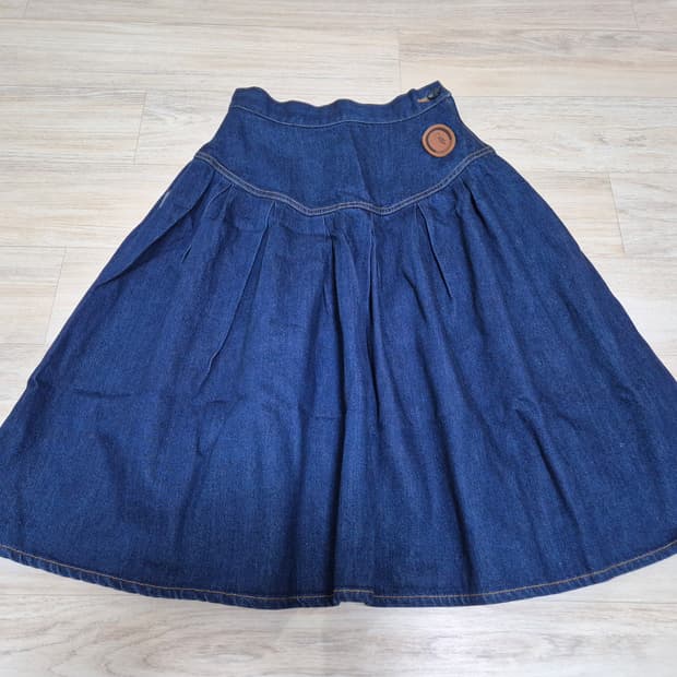빈티지 TRUSSARDI 청 데님 치마