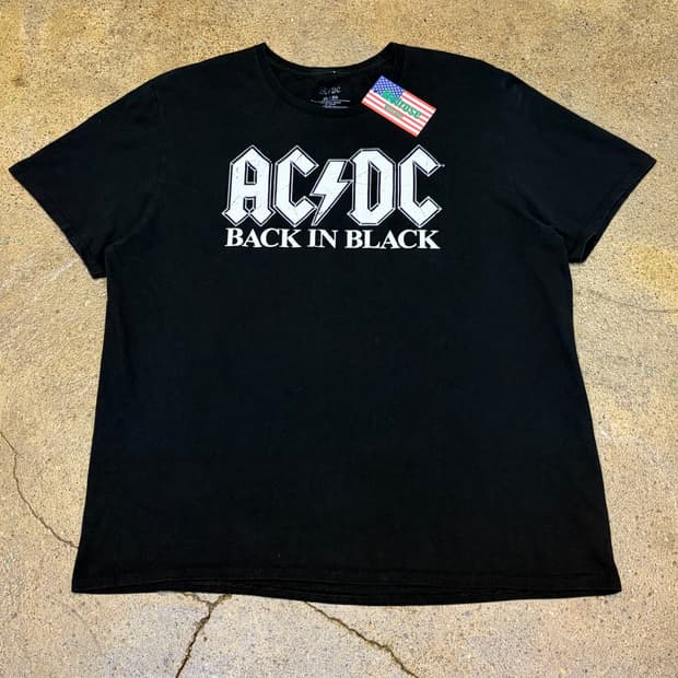 새상품급 미국빈티지 ACDC 밴드티 락티셔츠 반팔티