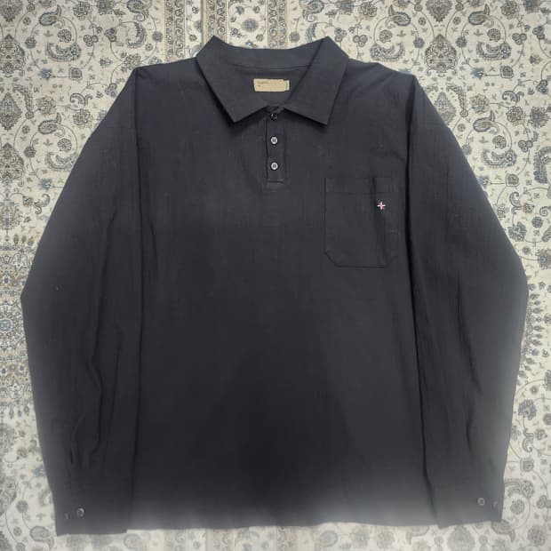 브라운 브레스 포켓 셔츠 XL