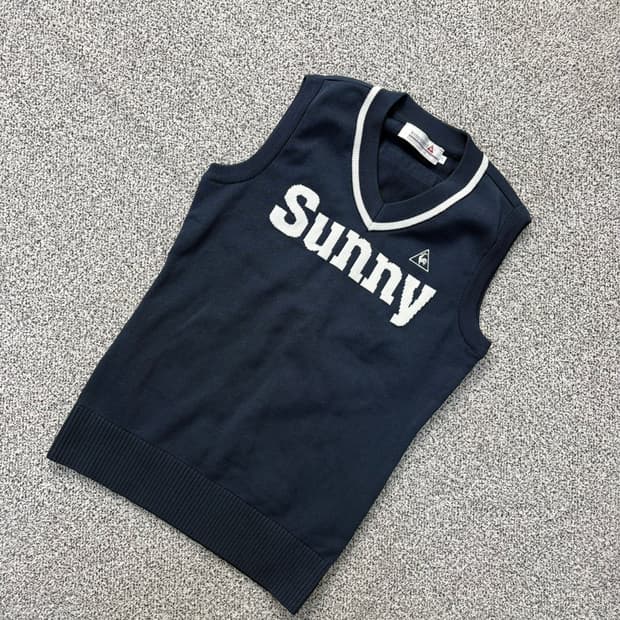 S 르꼬끄 골프 여성 니트 조끼 베스트 0331J