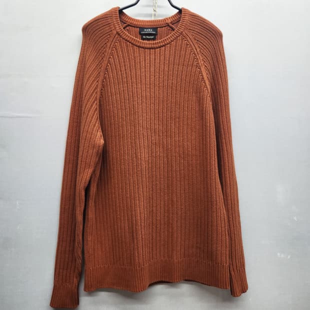 자라 ZARA 고급코튼 소재 니트 L(L)