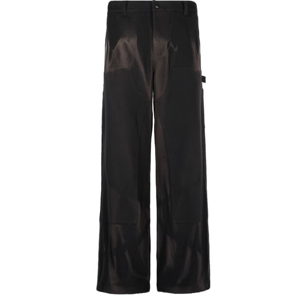 지용킴 25SS 더블니 팬츠 블랙