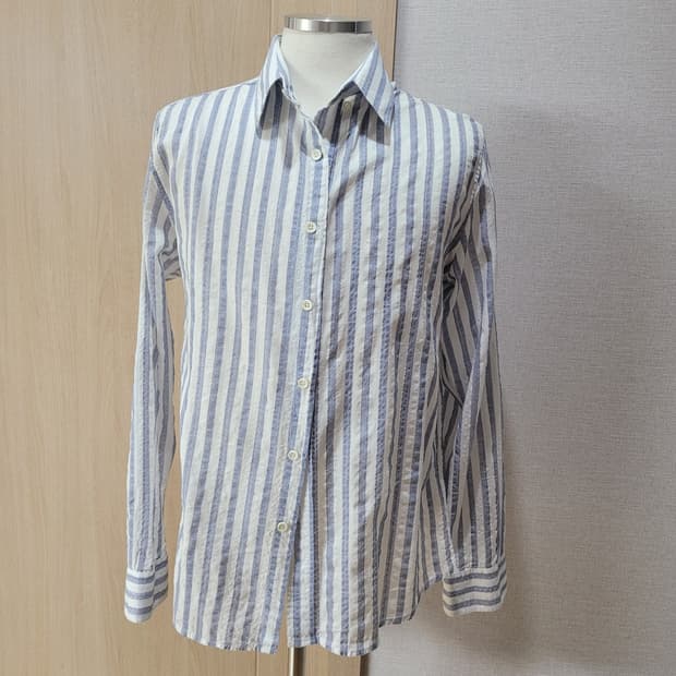 잭앤질 Jack&Jill 남자 스트라이프 셔츠 100 스카이블루