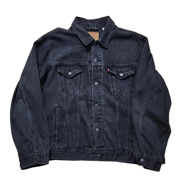 [2XL] 리바이스 프리미엄 타입3 흑청 데님 자켓