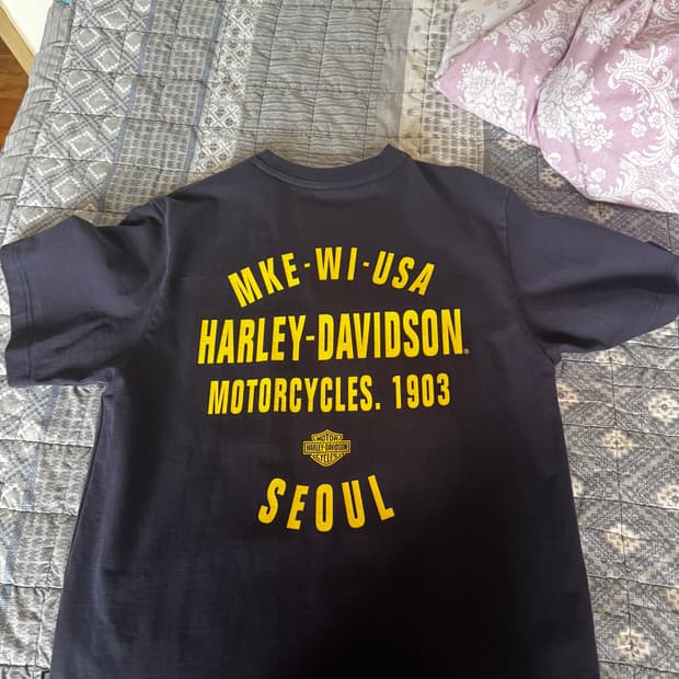 할리데이비슨 반팔 네이비