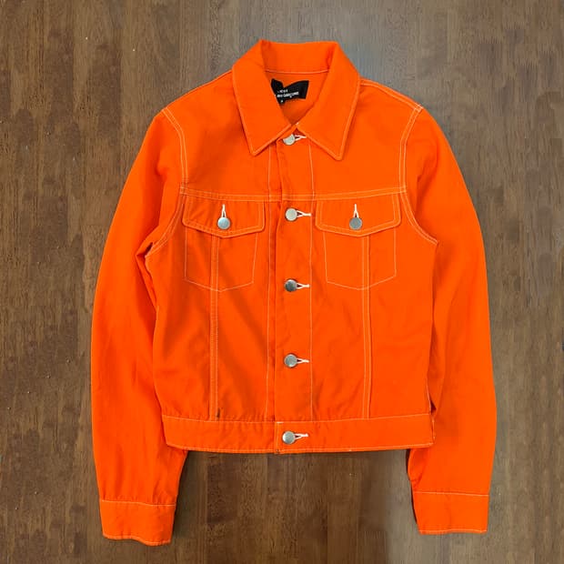 꼼데가르송 AD2000 오렌지 셔츠 자켓