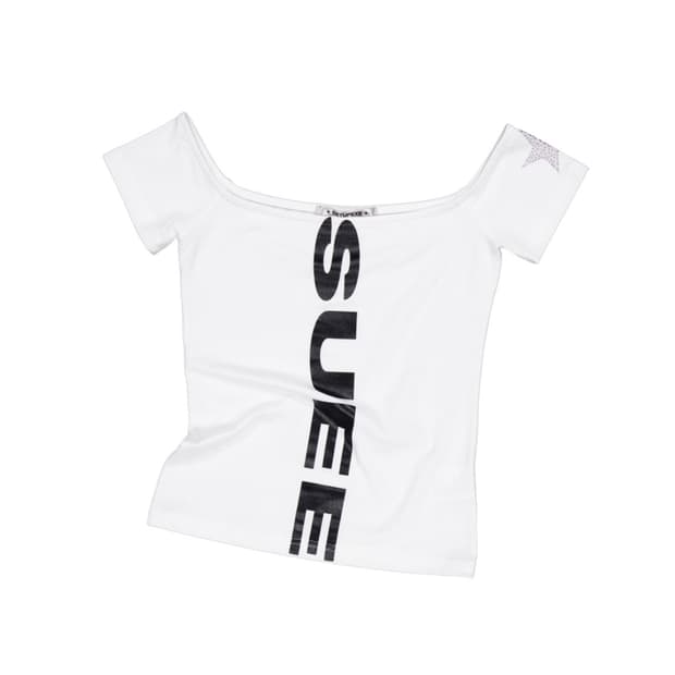 셋업이엑스이 VERTICAL OFF-SHOULDER TOP WHITE