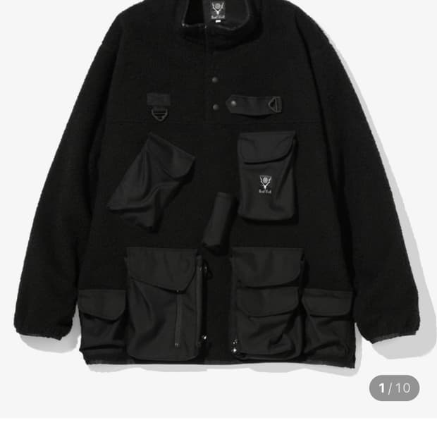 SOUTH2 WEST8 텐카라 트라우트 풀오버 후리스 자켓 블랙