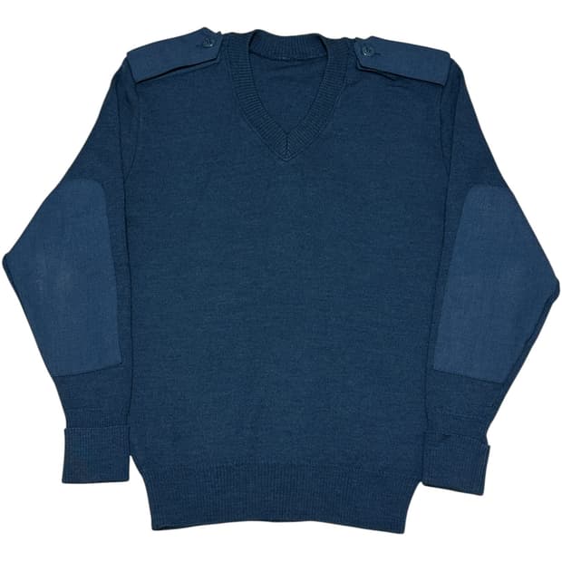 빈티지 컴뱃 코만도 브이넥 니트