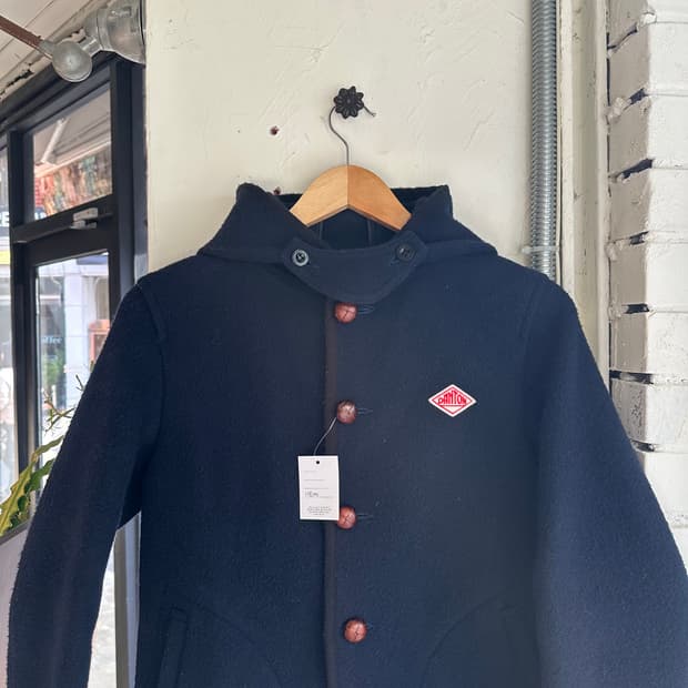 15503 - 단톤 울 후드 숏 코트 (울 75%)