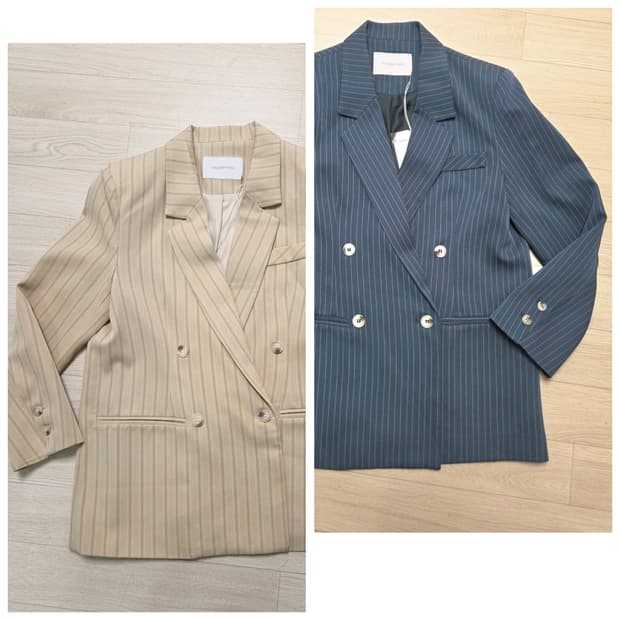 새상품 여성66반 스트라이프 데일리자켓-더베리띵