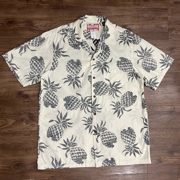 RJC Made In Hawaii 파인애플 패턴 하와이안 셔츠