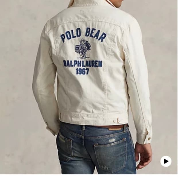 폴로 컨트리 폴로 베어 데님 트러커 자켓