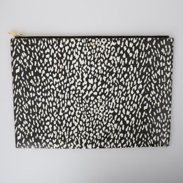 OS / Saint Laurent 생로랑 레오파드 레더 클러치