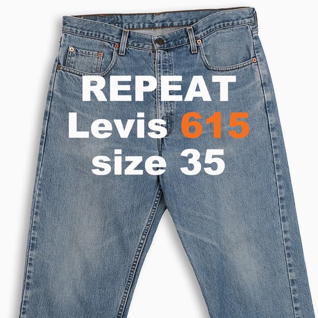 리바이스 615 오렌지탭 중청 90s 35 인치 OR6153613