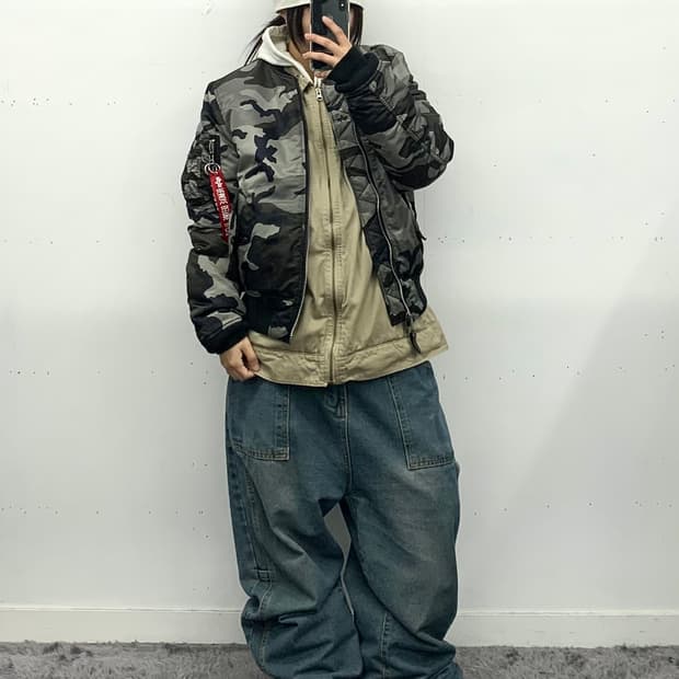 알파인더스트리 카모 ma-1