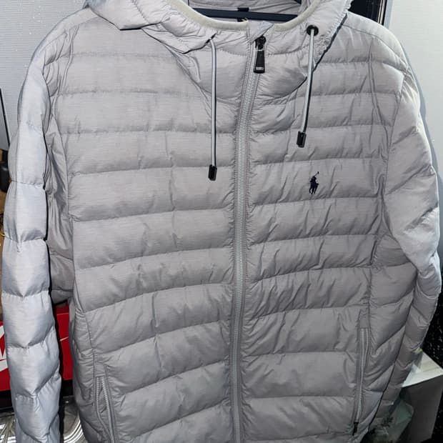 폴로 랄프로렌 24FW 하프라인드 라이트 후드 경량 숏패딩