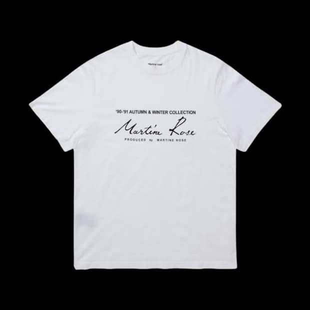 마틴로즈 클래식 로고 티셔츠 화이트 L