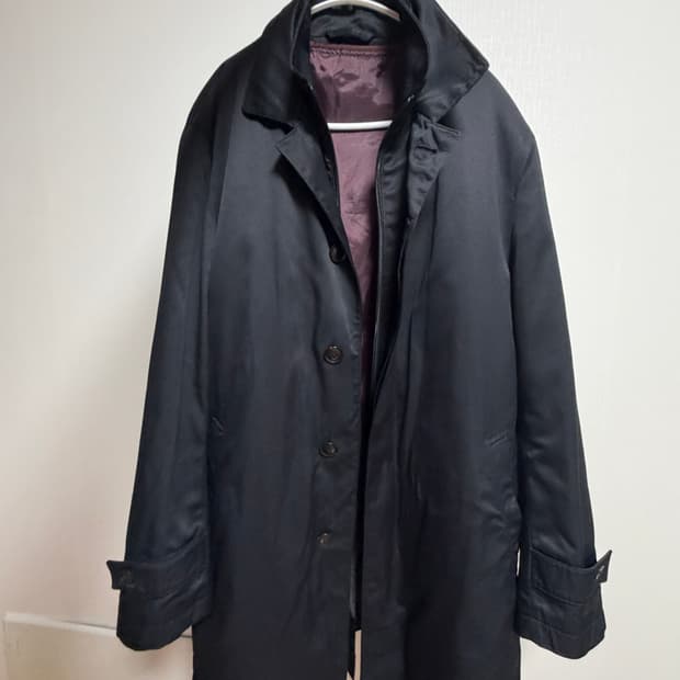 네이비 코트 자켓