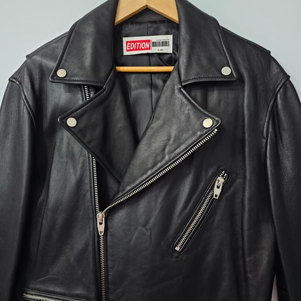 랩 에디션 양가죽 라이더 자켓 105