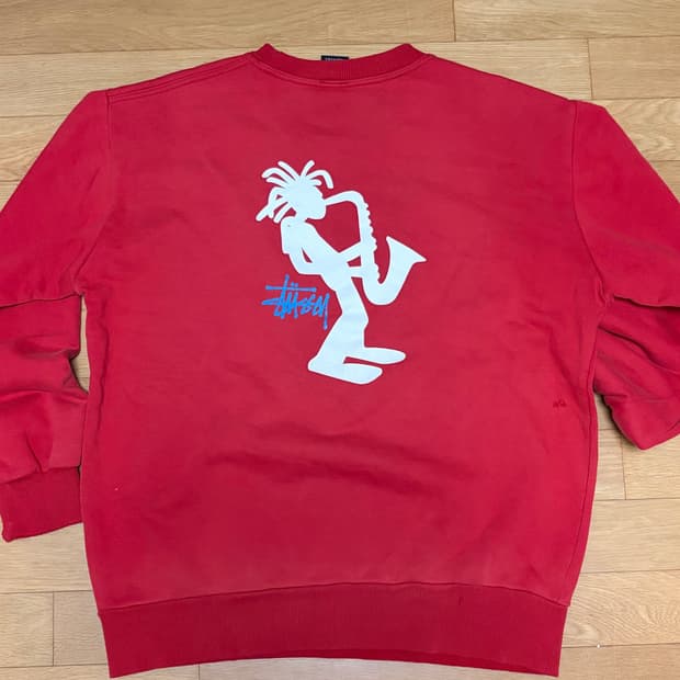 90s 올드 스투시 재즈맨 스웻셔츠