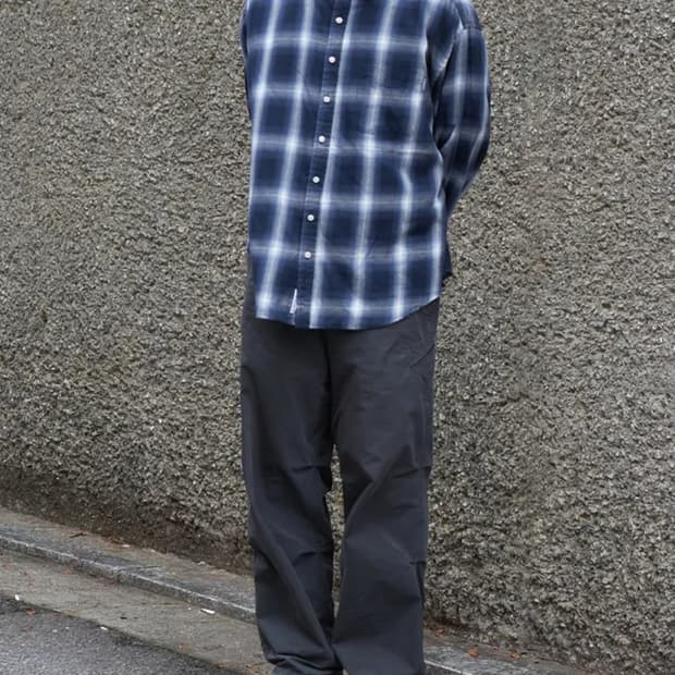 에스피오나지 옴브레 체크 셔츠 M