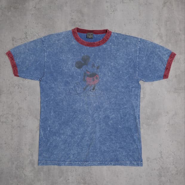 90s Mickey Mouse Ringer Tee