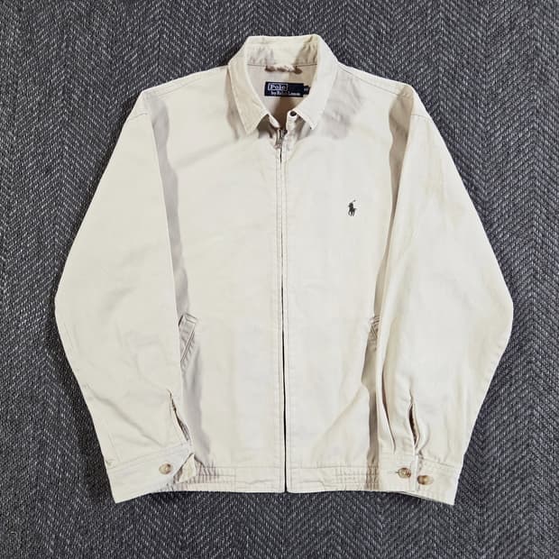 폴로 랄프로렌 90s 아이보리 베이지 스윙탑 자켓