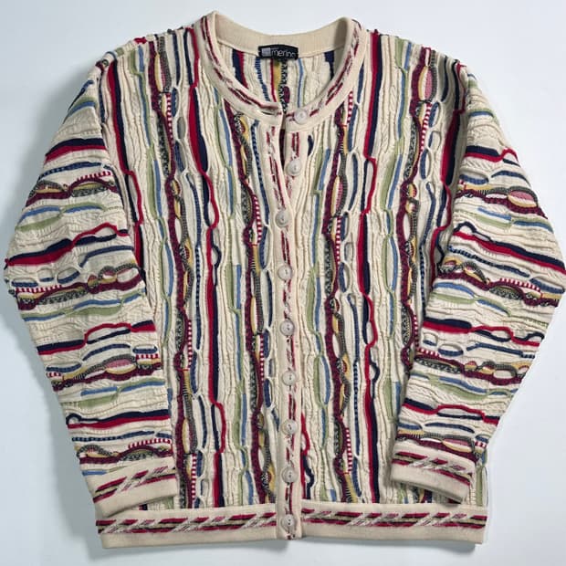 VTG 케이블 니트 가디건