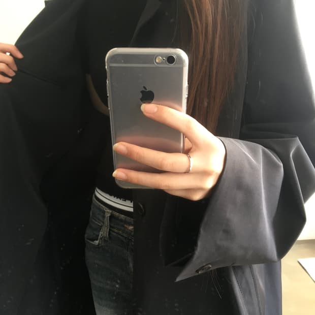 PRADA 블랙 코트 XL