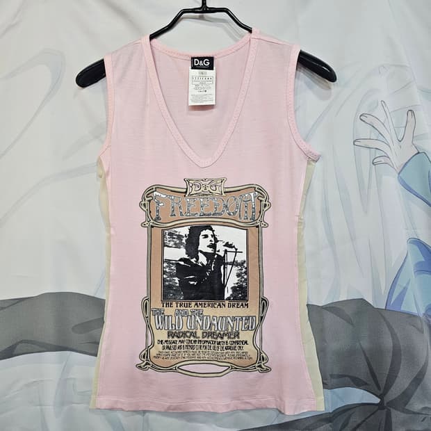 D&G 돌체앤가바나  핑크 슬리브리스