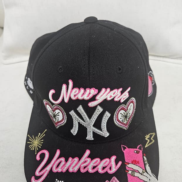 MLB 뉴욕양키스 자수 스냅백 (프리사이즈/정품)