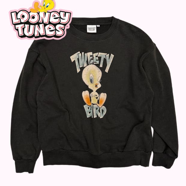 TWEETY velvet printing sweatshirt