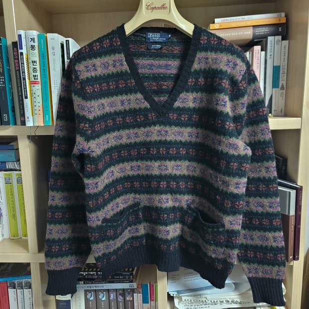 빈티지 폴로 페어아일 니트 스웨터