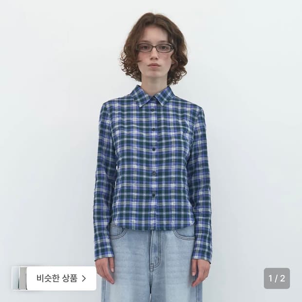 엔조블루스 위티 체크 셔츠
