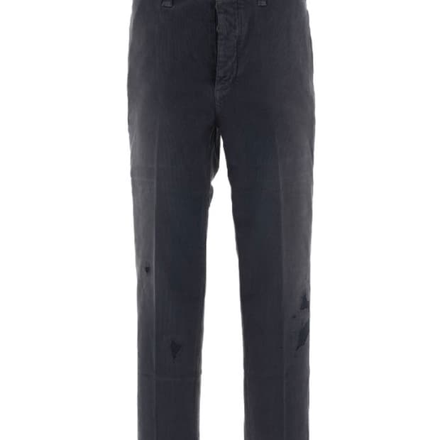 (3) visvim 21 gifford pants dmgd black
