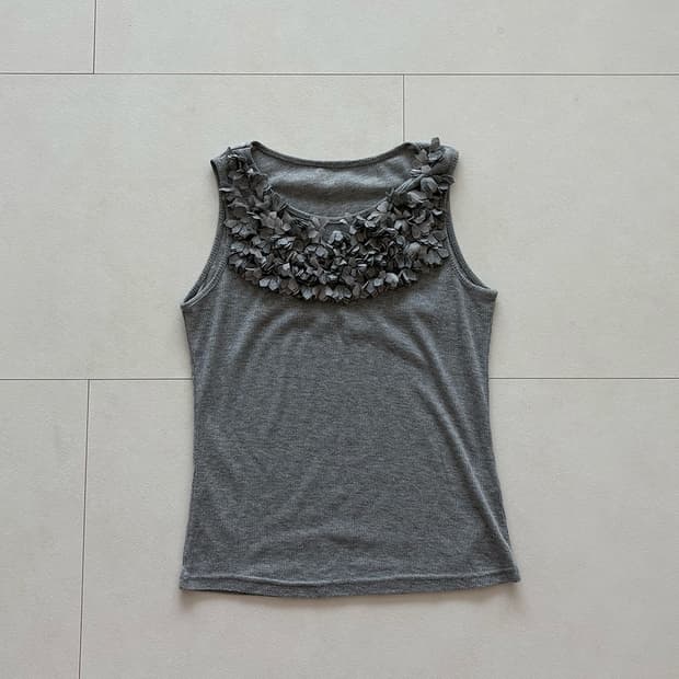 floral neck tank top