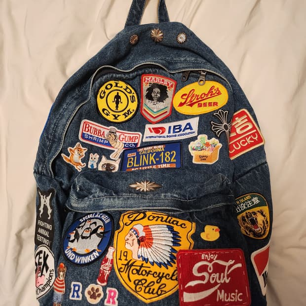 커스텀 데님 백팩