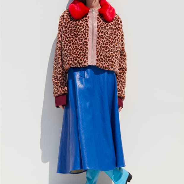 듀이듀이 레오파드 퍼자켓