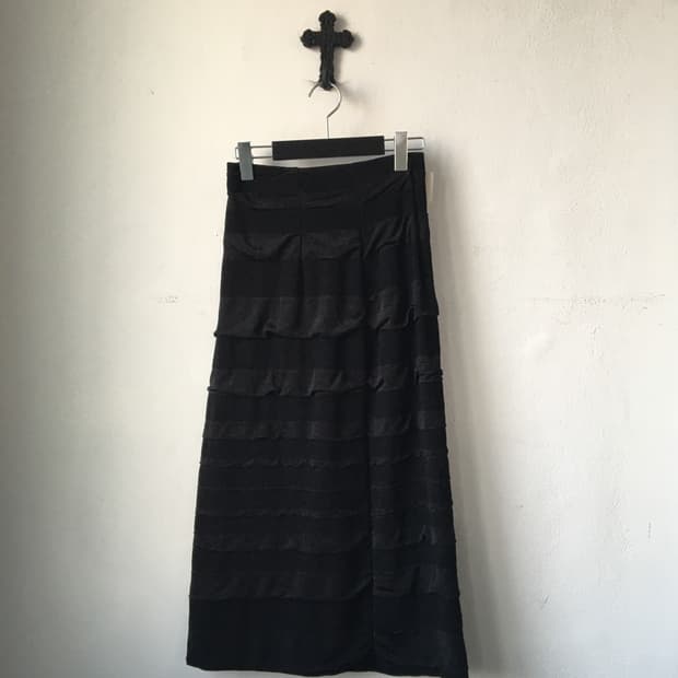 Layer point long skirt