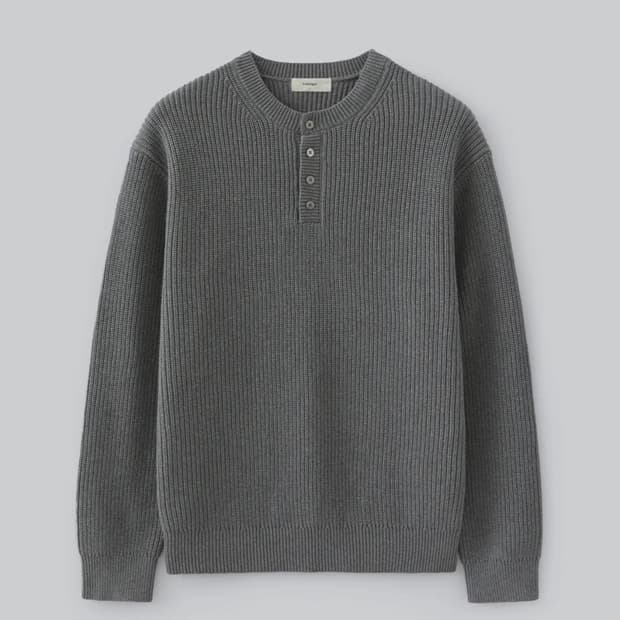 FABREGAT 헤비 코튼 헨리넥 니트