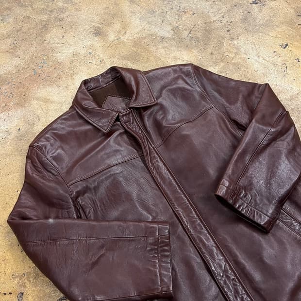 [정품/95] 입생로랑 빈티지 양가죽 자켓 b17