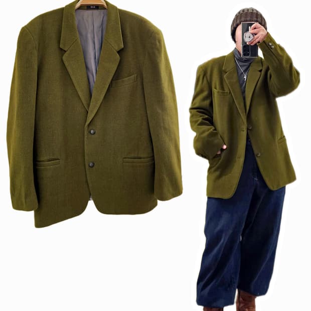 Ixi:z 익시즈 00's 올리브그린 울자켓